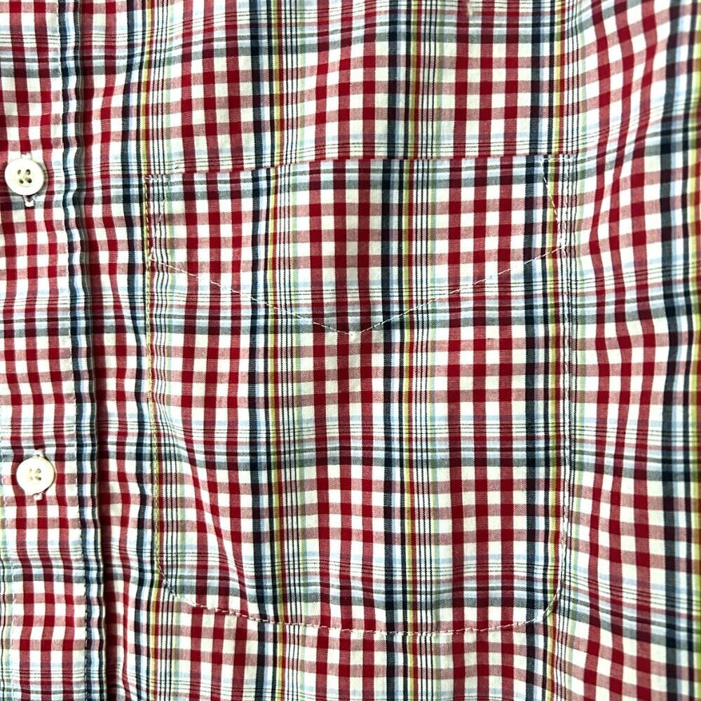 Haggar Stretch Check Dress Shirt Size Small Long Sleeve Button Down Mens - Picture 6 of 6